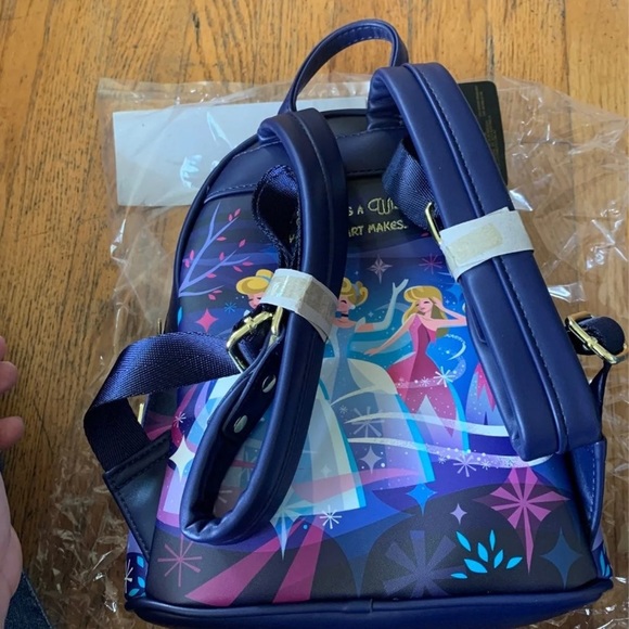 Disney Loungefly Cinderella castle mini backpack